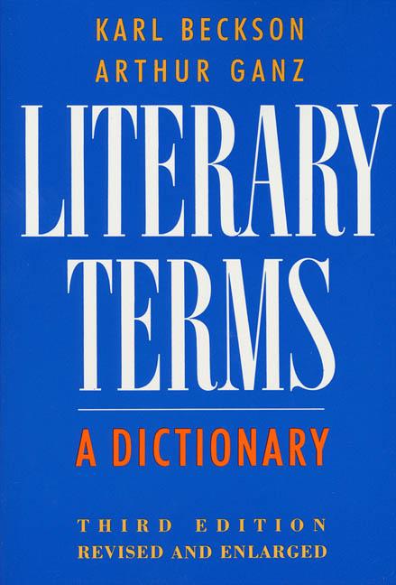 Item #293488 Literary Terms. Karl Beckson, Beckson, Karl