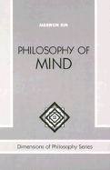 Item #317858 Philosophy Of Mind (Dimensions of Philosophy). Jaegwon Kim