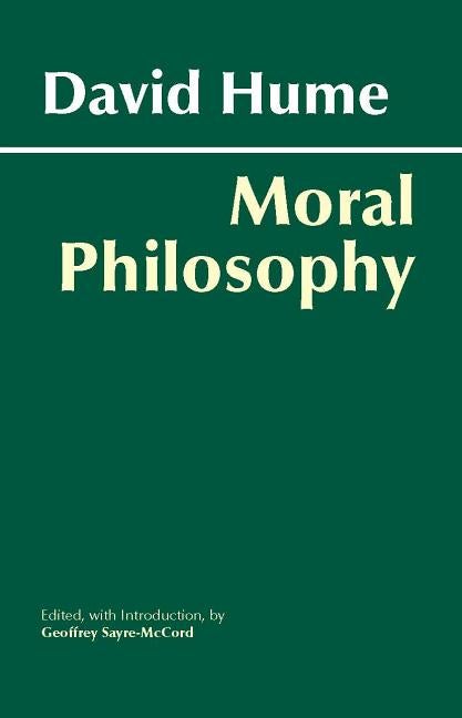 Item #285191 Hume: Moral Philosophy (Hackett Classics). David Hume.