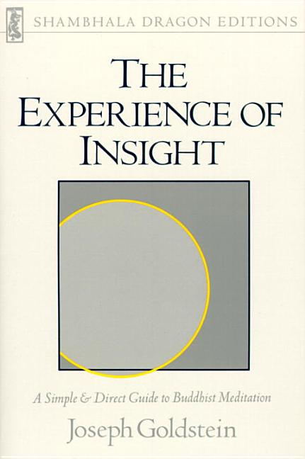 Item #170045 Experience of Insight (Shambhala Dragon Editions). Joseph Goldstein.