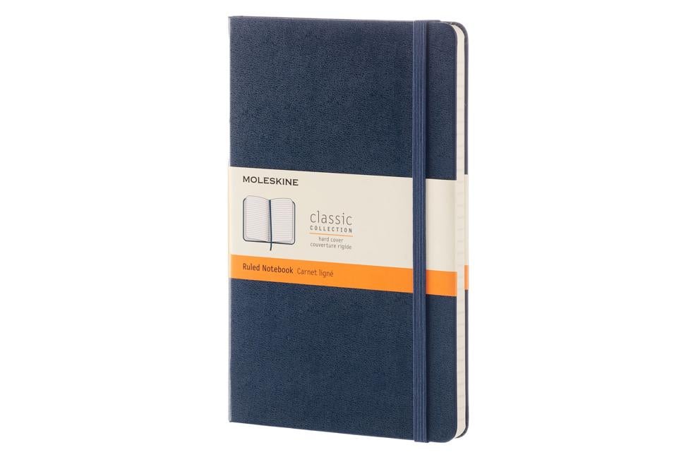 Item #314821 Moleskine Classic Notebook, Large, Ruled, Sapphire Blue, Hard Cover and Moleskine...