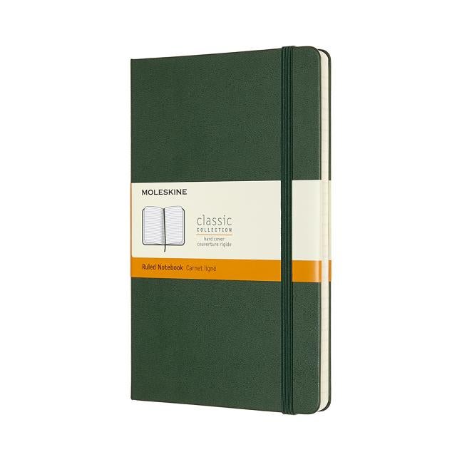 Item #316185 Moleskine Classic Notebook, Hard Cover, Large (5' x 8.25') Ruled/Lined, Myrtle...