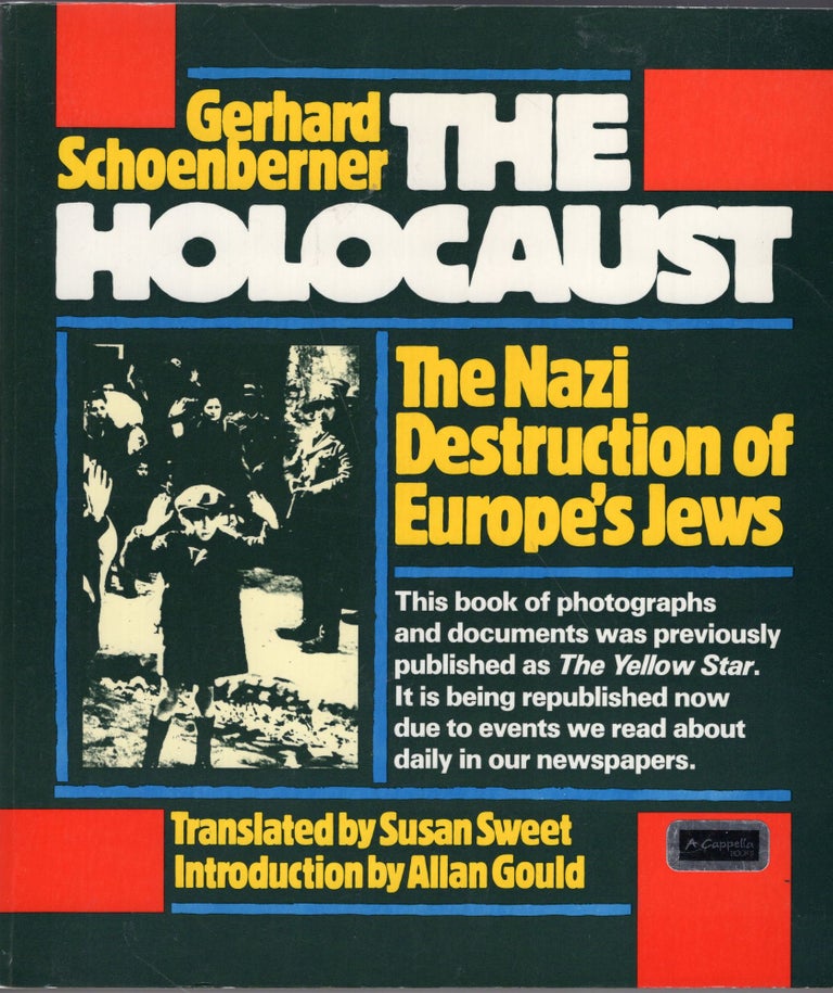 Item #199688 Holocaust/Nazi Destruction in Europe. Gerhard Schoenberner.