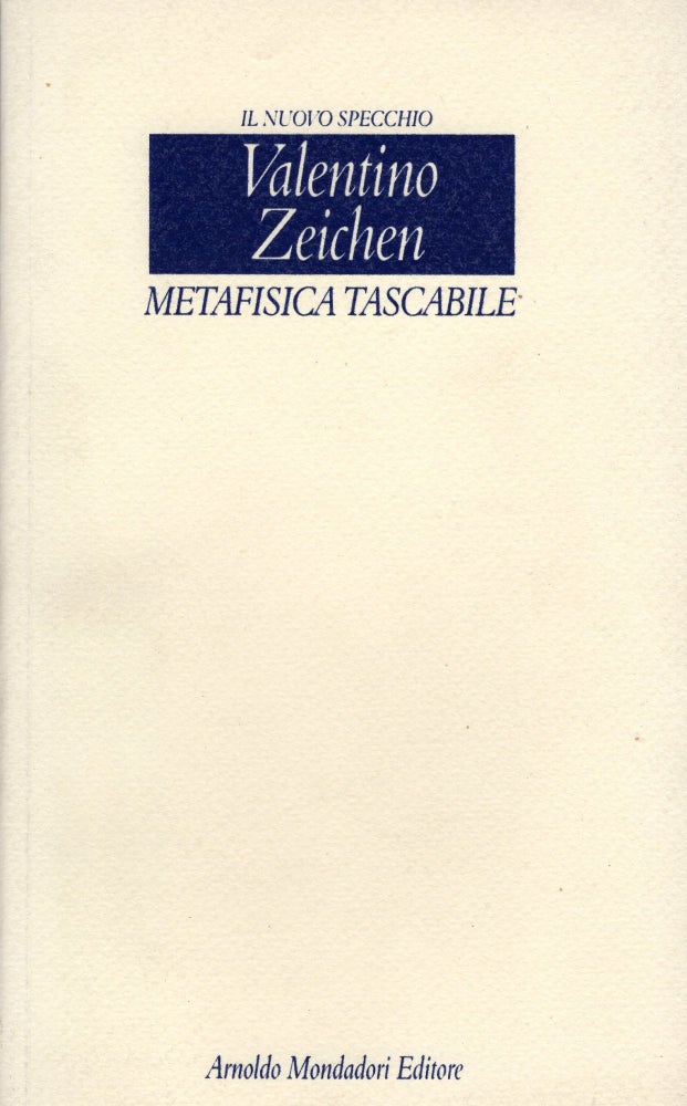 Item #207299 Metafisica tascabile (Il nuovo specchio) (Italian Edition). Valentino Zeichen.
