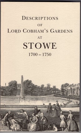 Item #217024 Descriptions of Lord Cobham's gardens at Stowe (1700-1750) (Buckinghamshire Record...