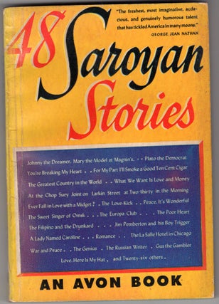 Item #217720 48 Saroyan Stories. William Saroyan