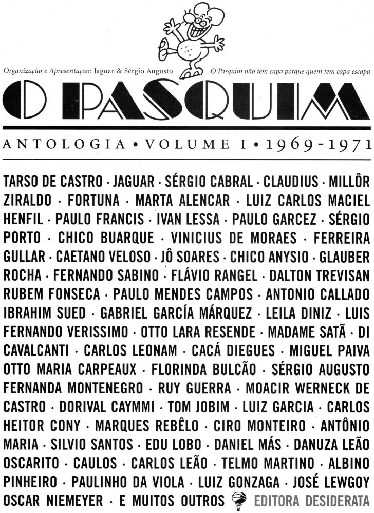 Item #225135 O Pasquim: Antologia (Portuguese Edition)
