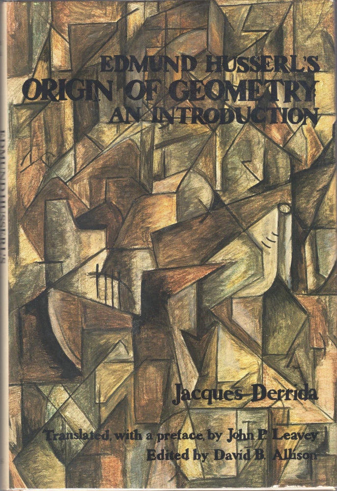 Item #226878 Origin of Geometry by Husserl, Edmund (1982) Hardcover. Jacques Derrida.