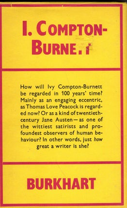 Item #239935 I. Compton-Burnett. Charles Burkhart