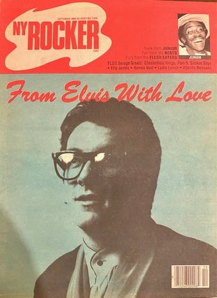 Item #241200 New York Rocker, October 1982. Elvis Costello. Andy Schwartz, Robert Palmer, Gerard...
