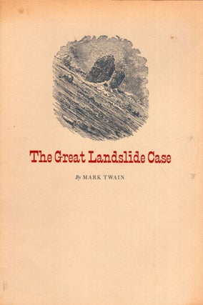 Item #241626 The great landslide case: Three versions (Series of Keepsakes issued by the Friends...