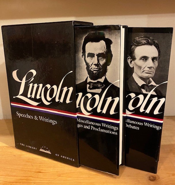 Item #243115 Lincoln - Speeches & Writings (2 Volume Box Set) - 'Speeches & Writings 1832 - 1858', 'Speeches & Writings 1859 - 1865'. Abraham Lincoln.