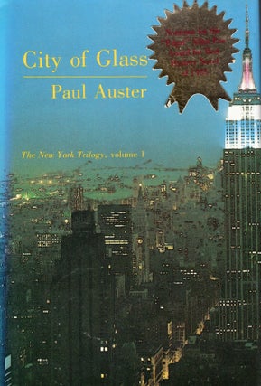 Item #245318 City of Glass (volume 1, New York Trilogy) -- 3rd printing. Paul Auster