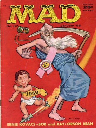 Item #245744 Mad Magazine (January 1958 No. 37;). William M. Gaines, Ernie Kovacs, Orson Bean,...