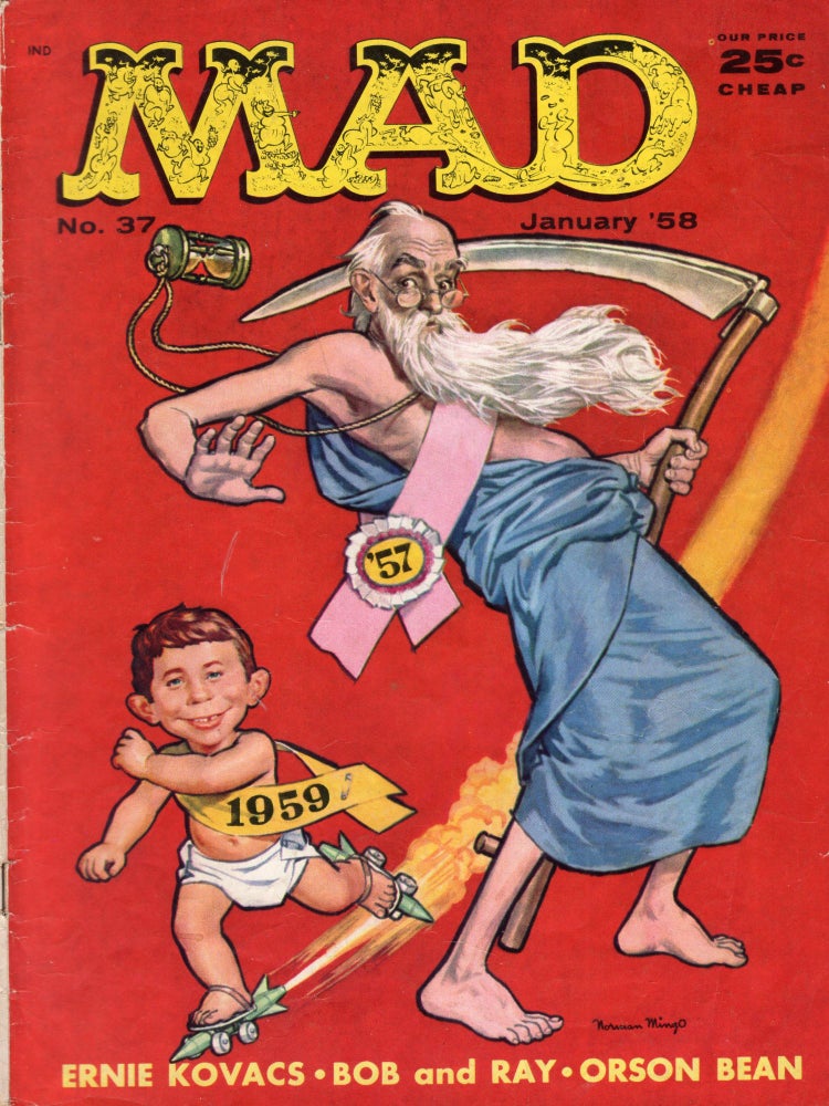 Item #245744 Mad Magazine (January 1958 No. 37;). William M. Gaines, Ernie Kovacs, Orson Bean, Don Martin, Mort Drucker, Norman Theodore Mingo.