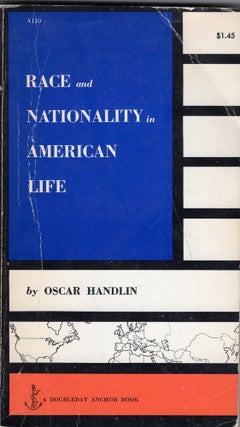 Item #246062 Race and Nationality in American Life (A110). Oscar Handlin
