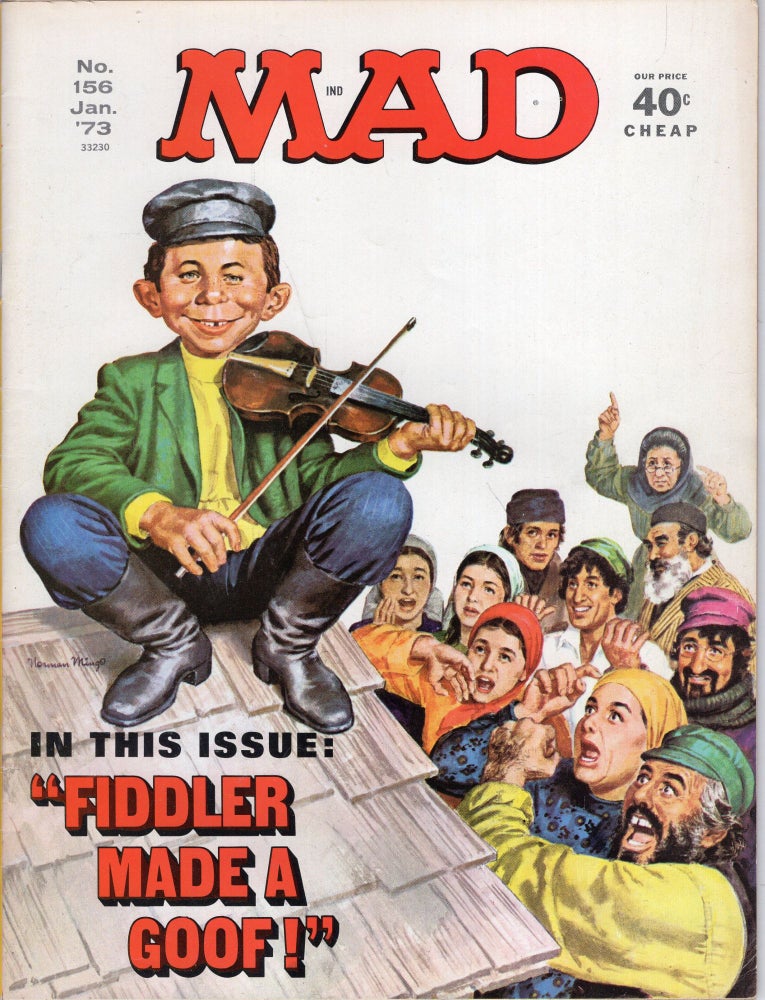 Item #246395 Mad Magazine No 156 Jan 1973. William M. Gaines, Frank Jacobs, Mort Drucker, Woodbridge, Dick De Bartolo, Don Edwing, Paul Coker.