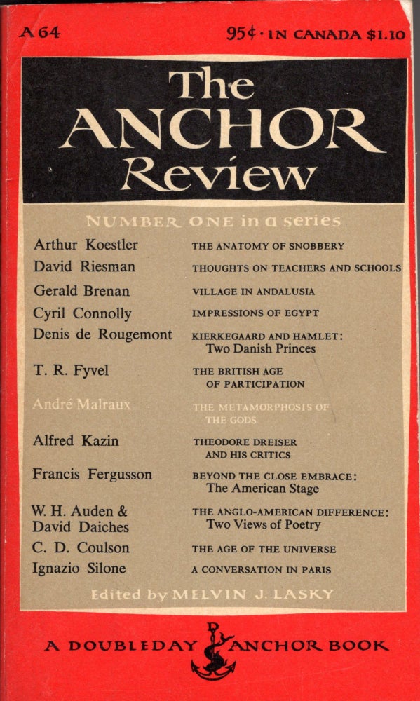 Item #246407 The Anchor Review Number One in a series (A-64). Miriam Woods, Edward Gorey.