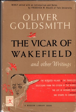 Item #246593 The Vicar of Wakefield and Other Writings (ML 291). Oliver Goldsmith, F. W. Hilles