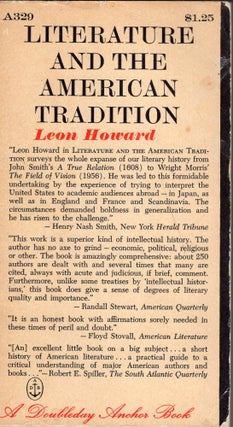 Item #246726 Literature and the American Tradition (A320). Leon Howard