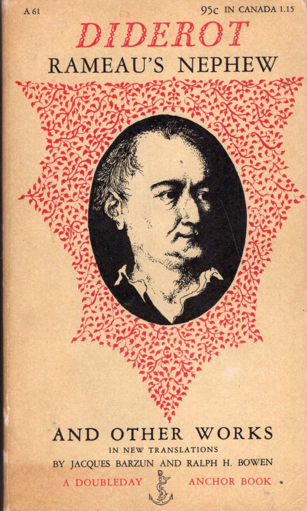 Item #247631 Rameau's Nephew and Other Works (A 61). Denis Diderot, Jacques BARZUN, Ralph H. Bowen, Leonard Baskin, Diana Klemin.