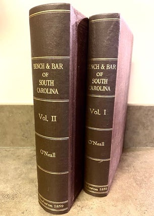 Item #255911 Biographical Sketches of the Bench and Bar of South Carolina -- (Two volume set) --...