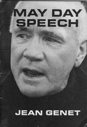 Item #256717 May Day speech. Jean Genet, Allen Ginsberg