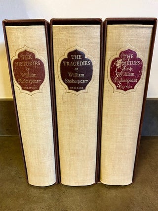 Item #267645 THE COMEDIES, HISTORIES, AND TRAGEDIES OF WILLIAM SHAKESPEARE, COMPLETE SET VOL. 1 -3