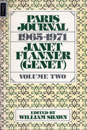 Item #269517 Paris Journal 1965-1971 Volume Two. Janet Flanner