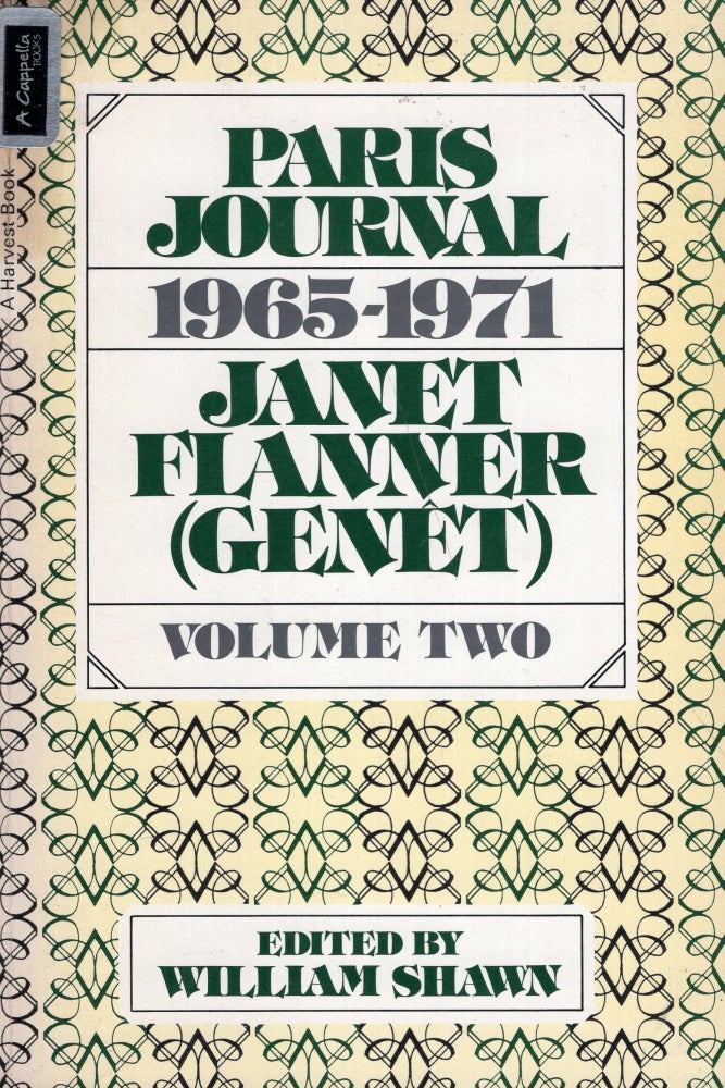 Item #269517 Paris Journal 1965-1971 Volume Two. Janet Flanner.