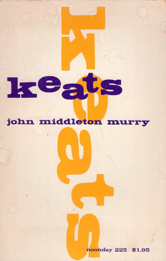 Item #269723 Keats. John Middleton Murry.