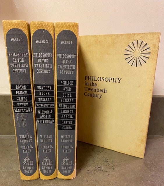 Item #271837 Philosophy in the Twentieth Century: An Anthology (4 Volume Set). William Barrett, Henry D. Aiken.