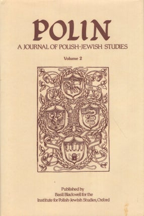 Item #272376 Polin a Journal Polish Jewish Studies, volume 2