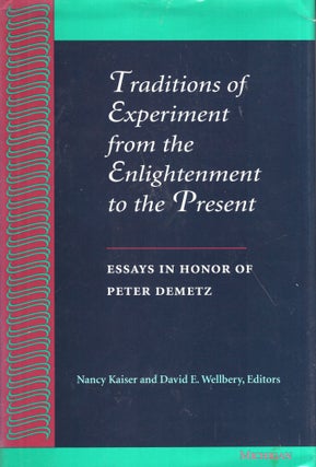 Item #273725 Traditions of Experiment from the Enlightenment to the Present: Essays in Honor of...