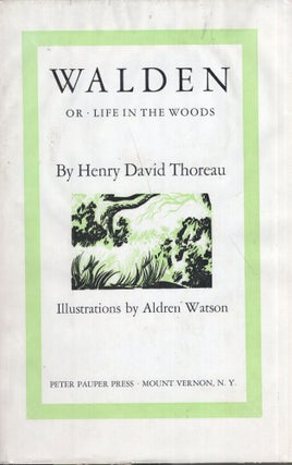 Item #274175 Walden, Or Life in the Woods. Henry David Thoreau