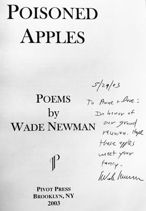 Poisoned apples: Poems