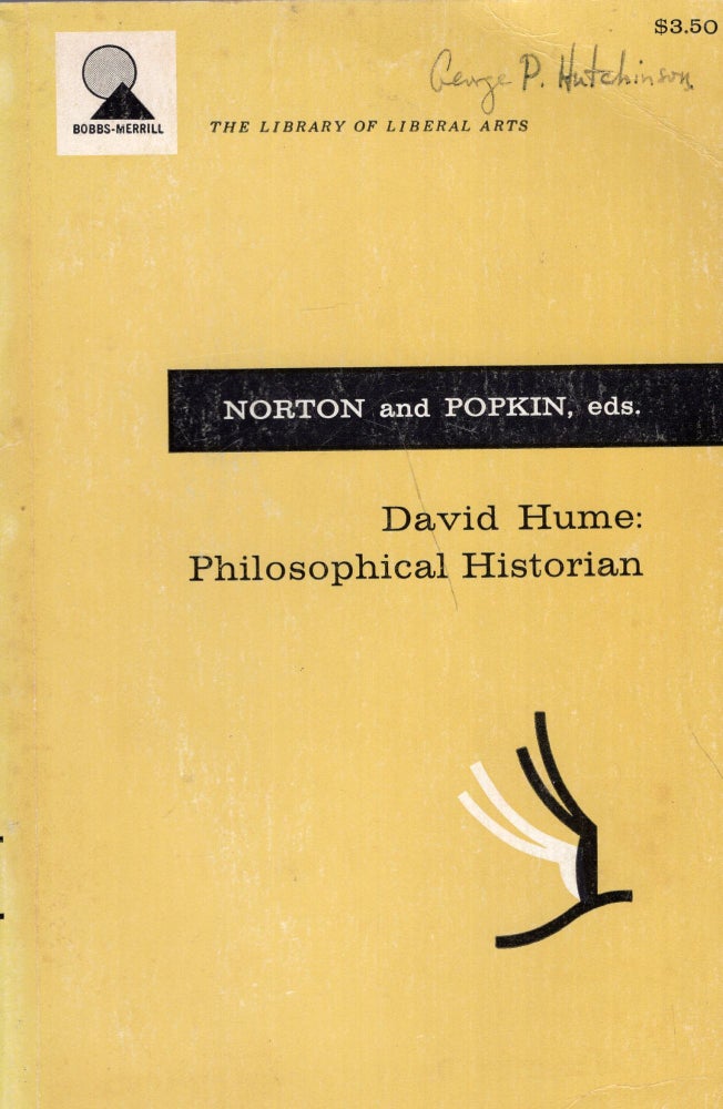 Item #278555 David Hume's Political Essays (The Library of Liberal Arts). David Hume, David Fate Norton, Richard H. Popkin.