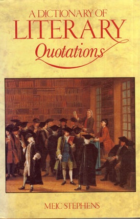 Item #279596 Dict Literary Quotations Cl T. Stephens