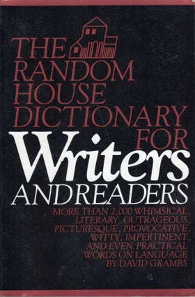 Item #279598 Random House Dictionary Fo. David Grambs
