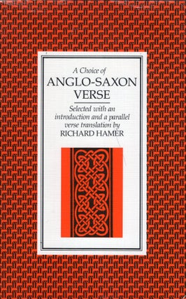 Item #279689 A Choice of Anglo-Saxon Verse. Richard Hamer