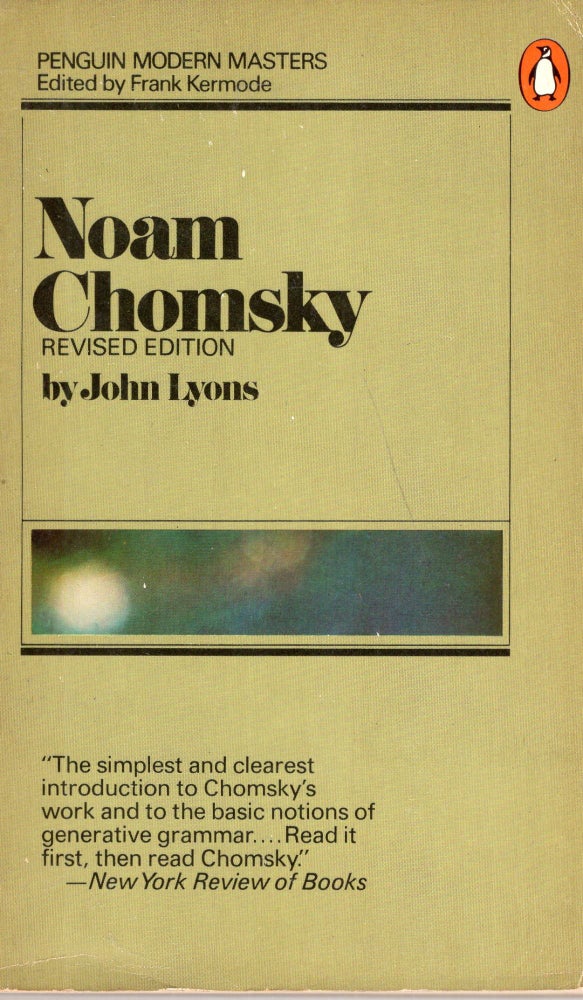 Item #279794 Noam Chomsky (Penguin Modern Masters). JOHN LYONS, Frank Kermode.