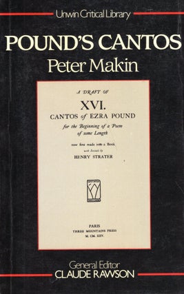 Item #280507 Pound's Cantos (Unwin Critical Library). Peter Makin