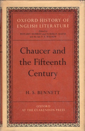 Item #280536 Chaucer and the Fifteenth Century. H. S. Bennett