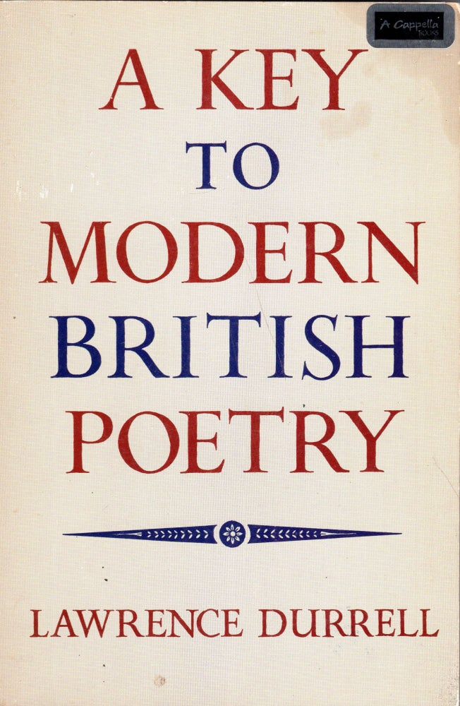 Item #280922 Key to Modern British Poetry. Lawrence Durrell.