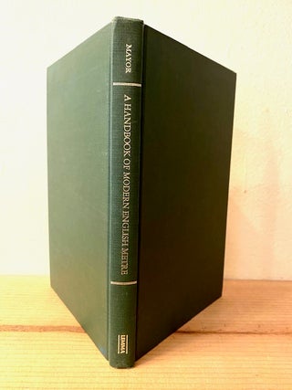 Item #281442 A Handbook of Modern English Metre. Joseph Bickersteth Mayor