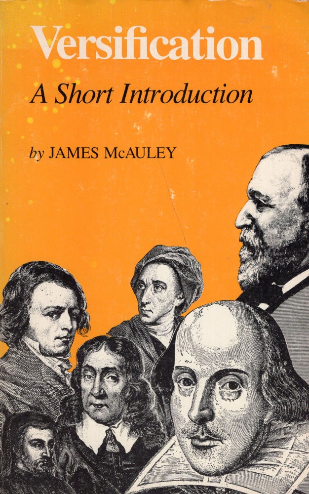 Item #281822 Versification: A Short Introduction. James McAuley.