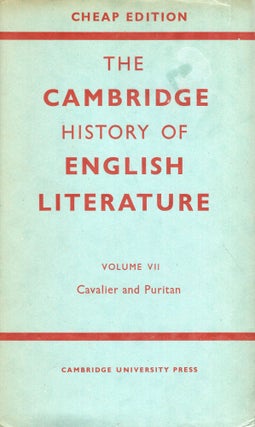Item #284499 Cambridge History of English Literature, Vol 7: Cavalier and Puritan -- Cheap...