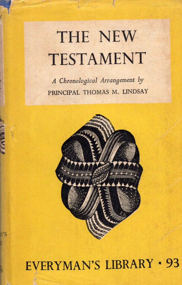 Item #285238 The New Testament. Thomas M. Lindsay, arrangement by.