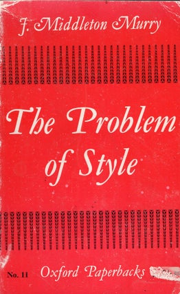 Item #285501 Problem of Style -- No. 11. Middleton J. Murray