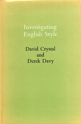 Item #285504 Investigating English style (Indiana University studies in the history and theory of...